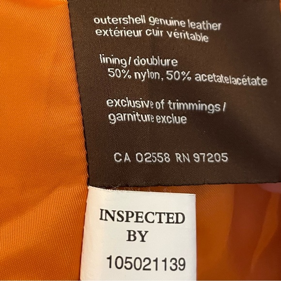 Vintage Orange Danier Leather Jacket - Picture 7 of 9